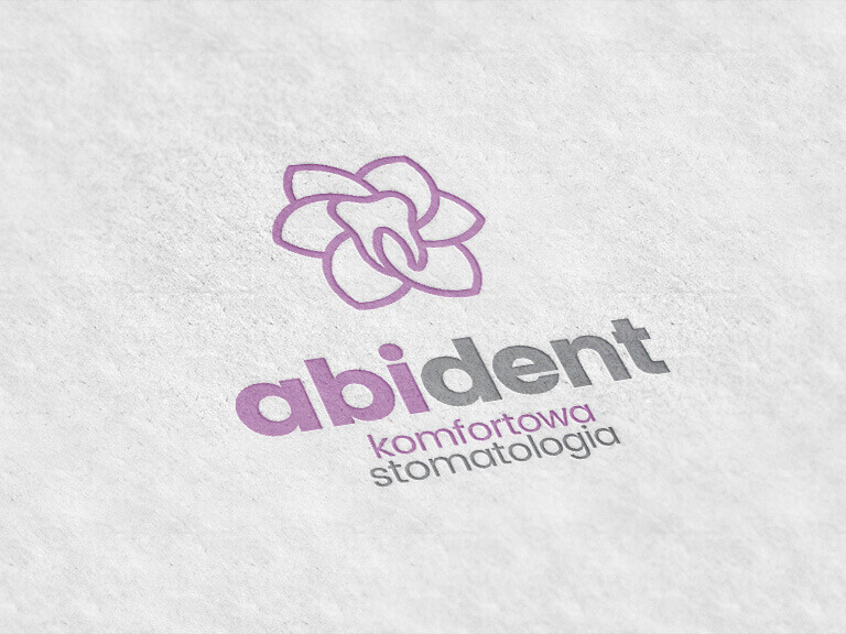 Abident - komfortowa stomatologia - Projekt logo